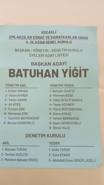 Kocaeli Emlakçılar Odası Yeni Başkanını Seçiyor 