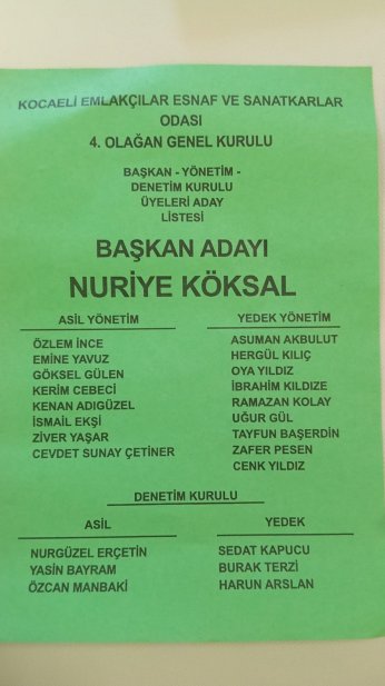 Kocaeli Emlakçılar Odası Yeni Başkanını Seçiyor 