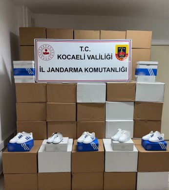 Dilovası'nda sahte ayakkabı operasyonu 