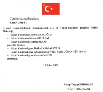 Kocaeli'yi Yakından İlgilendiren Atama Kararı 