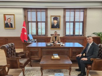 Başkan Sezer'den Kaymakam Gültekin'e Hayırlı Olsun Ziyareti 