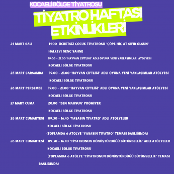 Kocaeli'de Tiyatro 47 nci Kez Kutlanıyor 