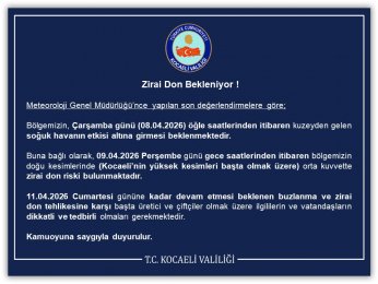 Zirai Don Alarmı Verildi! 