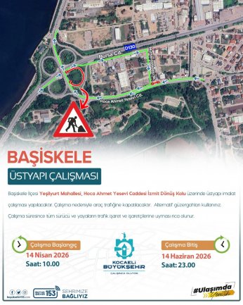 İzmit sahil bağlantı kolu trafiğe kapatılıyor