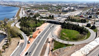 İzmit sahil bağlantı kolu trafiğe kapatılıyor