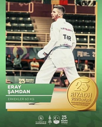 Eray Şamdan Riyad'ta altın madalya kazandı 