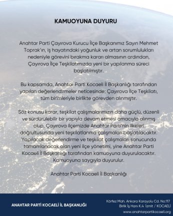 Anahtar Parti Kocaeli'de Şok Gelişme 