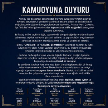 Anahtar Parti Çayırova'da Dikkat Çeken Açıklama 