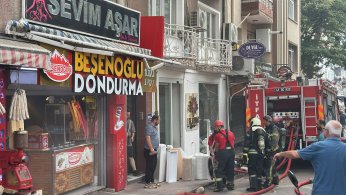 Şehir Merkezinde Korkutan Yangın 