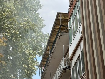 Şehir Merkezinde Korkutan Yangın 