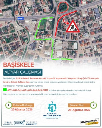 Karşıyaka Kavşağı 8 Gün Trafiğe Kapanacak