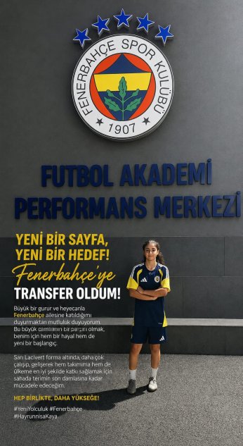 Hayrunisa Kaya Fenerbahçe'de! 