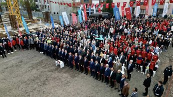Dev tesisin temelini Bakan Osman Aşkın Bak attı 