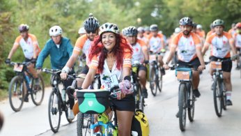 324 sporcu pedal çeviriyor