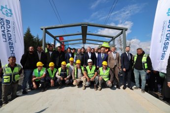 Kartepe tramvayına ilk kepçe vuruldu