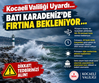 Batı Karadeniz'de Fırtına Alarmı! 