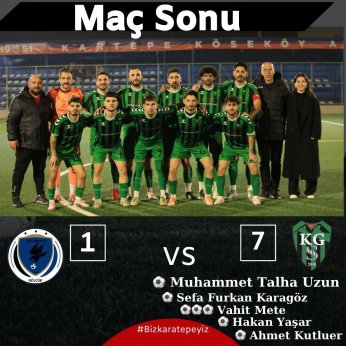Karatepe G.B.gol oldu yağdı. 7-1 