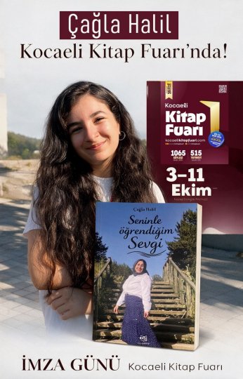 Kitap Fuarı'nın en genç yazarı oldu