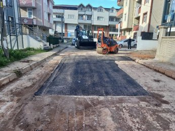 Körfez'de Yol Çalışmaları Aralıksız Sürüyor 