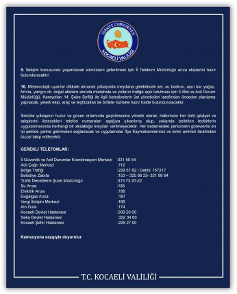 Valilikten Kapsamlı Yılbaşı Tedbirleri 
