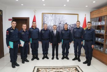 Vali İlhami Aktaş,İl Jandarma Komutanlığında İncelemelerde Bulundu 
