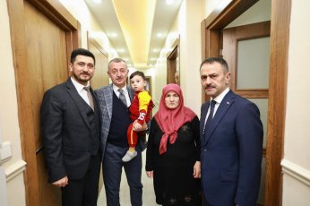 İlk ziyaret şehit ailelerine yapıldı 
