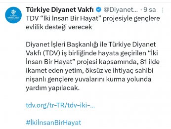 Nişanlı Gençlere 500 Bin TL Destek 