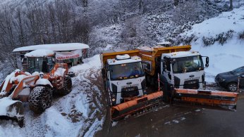 Kartepe'de Kar Mesaisi 