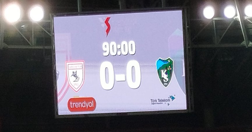 Samsun'da Maç Bitti.0-0