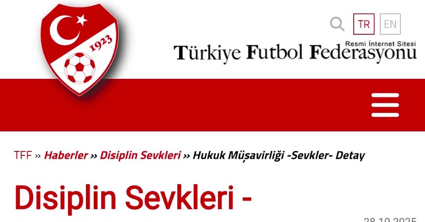 Disipline sevk edilen hakemler açıklandı 