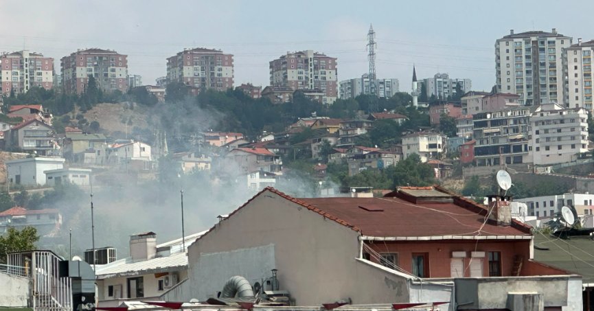 Şehir Merkezinde Korkutan Yangın 