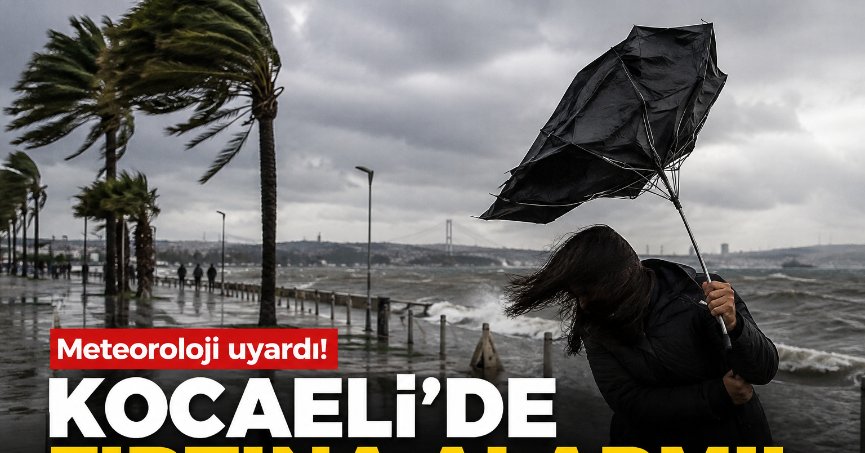 Meteoroloji Saat Verdi. Kocaeli'de Fırtına Alarmı!