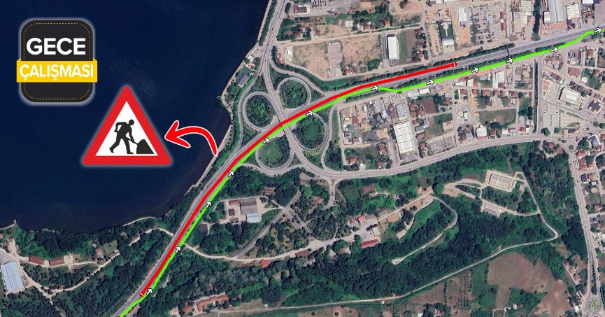 Dikkat...İzmit İstikameti Trafiğe Kapatılacak