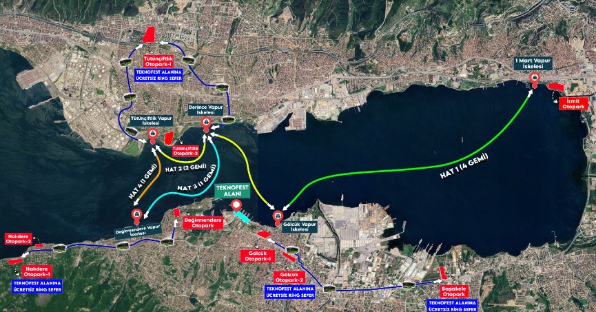 TEKNOFEST Mavi Vatan’a ücretsiz ulaşım desteği