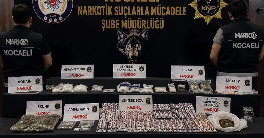 Kocaeli’de Uyuşturucu Operasyonları