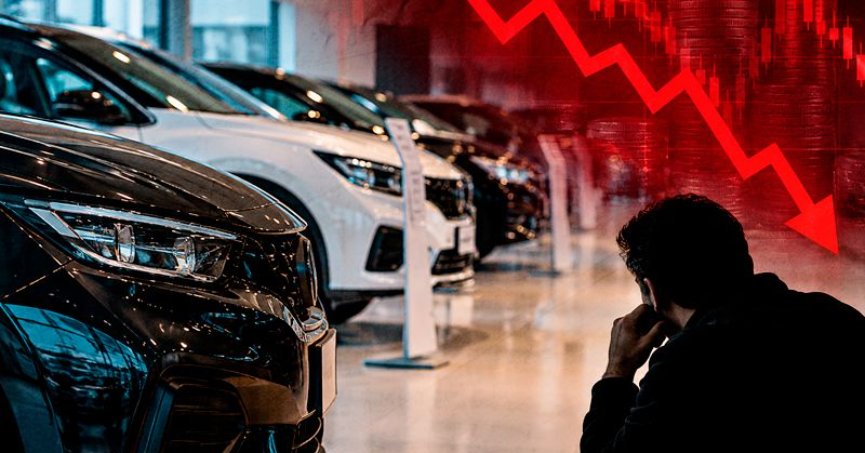 Otomotiv satışları sert düştü.