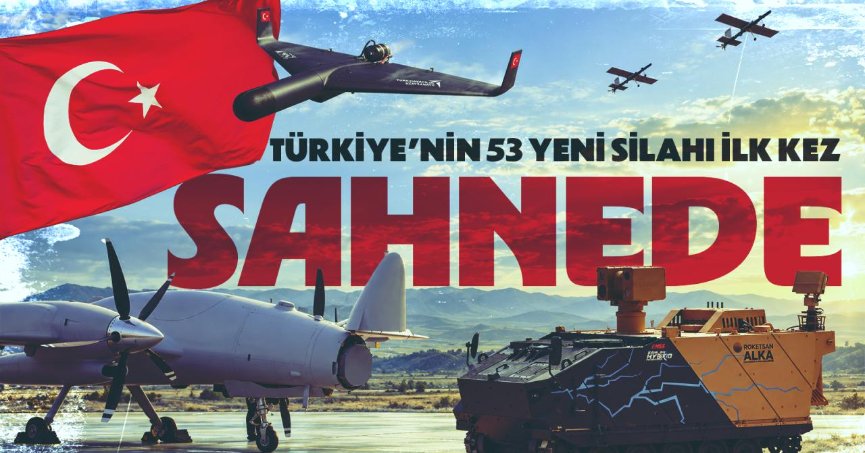 Tatbikatda 53 yeni silah sistemi ilk kez sahada kullanıldı.