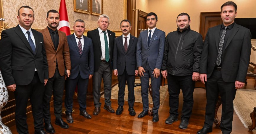 Vali Aktaş Sendika Temsilcilerini Kabul Etti 