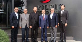 Kocaeli Valisi İlhami Aktaş,Yıldız Demir Çelik tesislerini ziyaret etti.