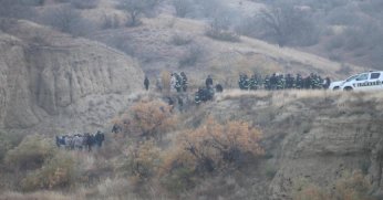 Düşen C130 askeri kargo uçağının parçaları Kayseri'de...