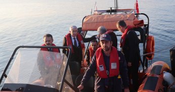 Vali Aktaş'tan Kıyı Emniyeti Arama Kurtarma ekibine teşekkür 