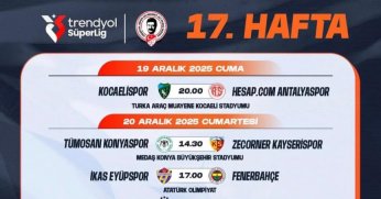 TFF açıkladı;Kocaelispor Antalyaspor maç günü ve saati açıklandı 