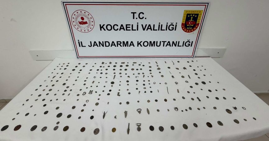 Kocaeli’de tarihi eser operasyonu