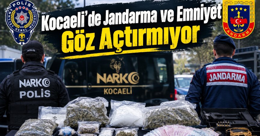 Kocaeli’de Uyuşturucu Operasyonları